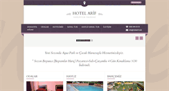 Desktop Screenshot of hotelarif.com